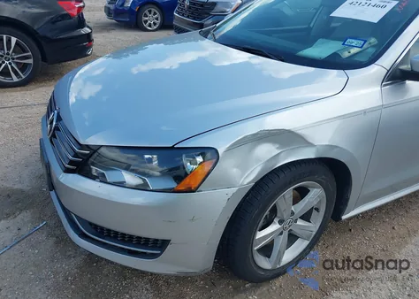 2013 Volkswagen Passat Se from USA, damaged, VIN 1VWBH7A32DC103196